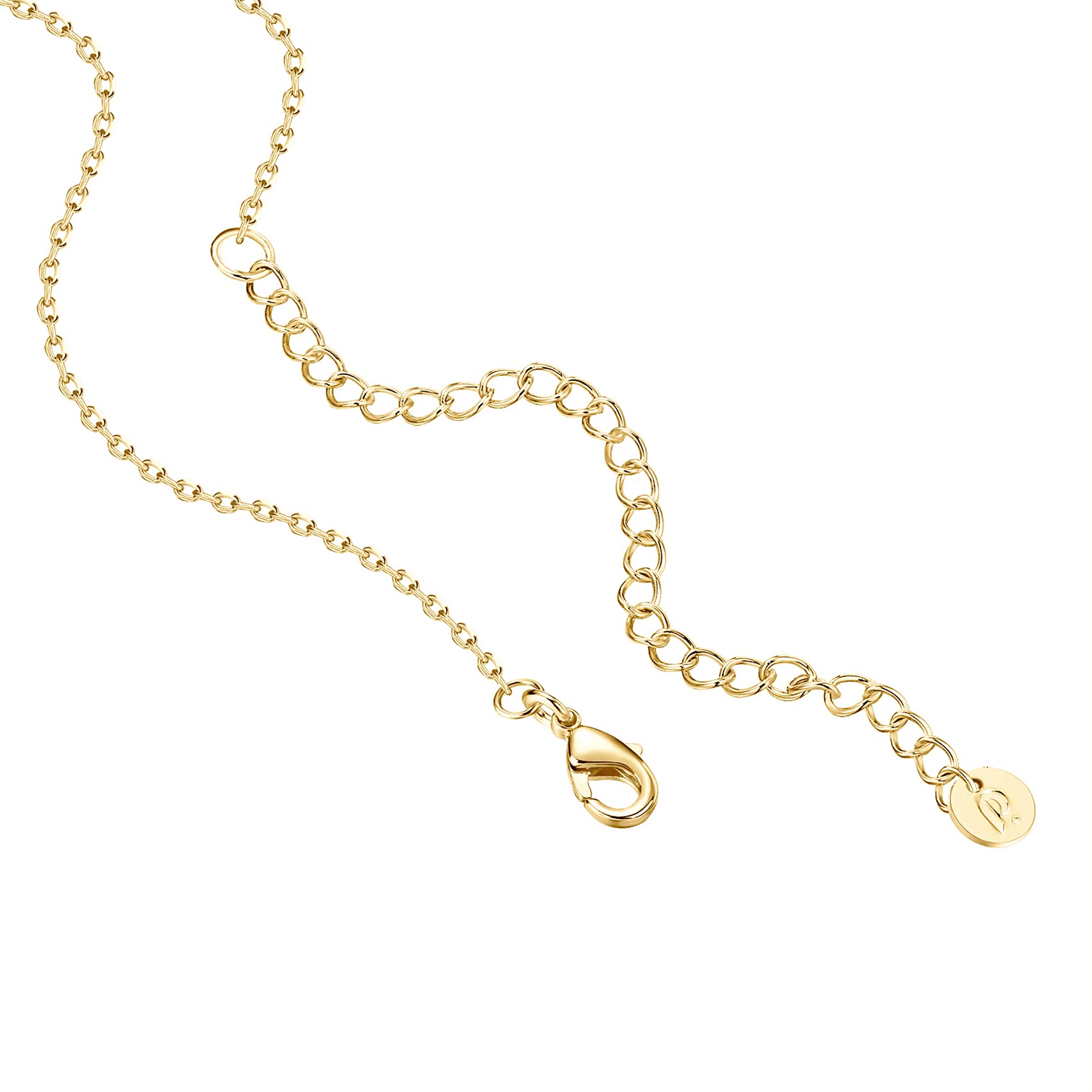 PAVOI 14K Gold Plated Station Necklace - Simulated Diamond BTY Layering Necklaces - Womens CZ Chain