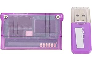 Gugxiom Flash Cartridge for GBA SP GBM IDS NDSL Lite Accessories, SD Game Flash Cart with Card Reader, Up to 2GB Capacity, Fa