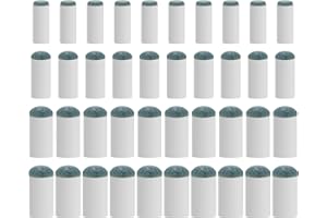 EOTJYAO 40Pcs Slip On Pool Cue Tips Replacement Kit, 4 Sizes Upgrade Pool Stick Tips for Snooker and Pool Cues, No Glue, Fast-Fix Solution for Stick Tip Replacement (9mm/10mm/12mm/13mm, 10pcs Each)