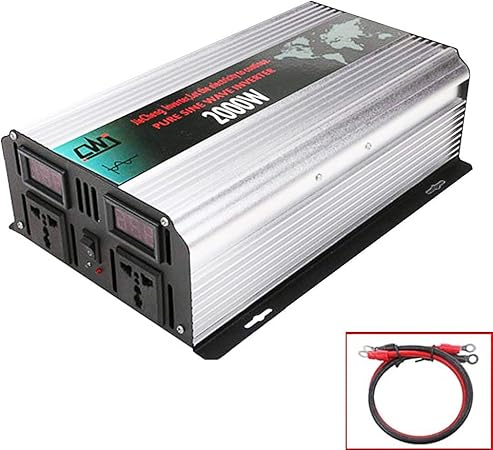 Amazon 00wインバーター ピーク電力4000wインバーター 正弦波 Dc 12v Ac 110v 60hz 車 Ac電源 コンバーター 家庭 屋外 車に適しています 車 バイク 車 バイク