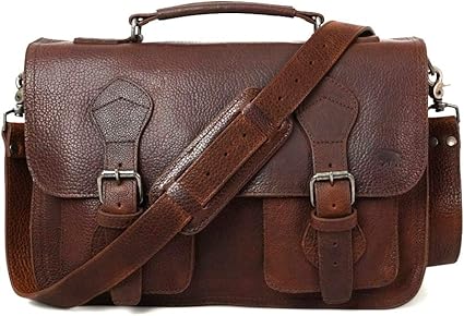 bison leather messenger bag