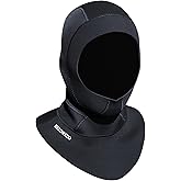 Dizokizo Diving Scuba Hood 3mm Thermal Neoprene Wetsuit Hood for Men Women Wetsuit Hat Cap for Snorkeling Kayaking Sailing Surfing with Flow Vent