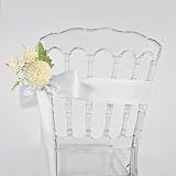 YAAVAAW 22m White Satin Ribbon 10cm Thick Wedding Car Gift Craft Decor view 3