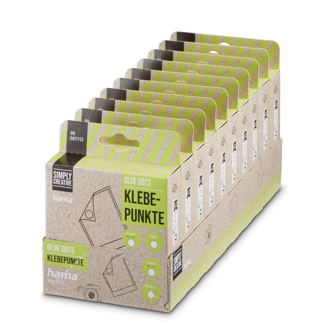 Hama Sticky Dots, 6 mm, 300 x, Permanent