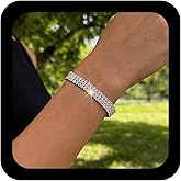 Xduargs Boho Crystal Hand Bracelet Vintage CZ Hand Harness Chain Bracelet Gold Sparkly Crystal Slave Chain Hand Bracelet Adjustable Slave Chain Bracelet Jewelry for Women