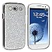 Silver Luxury Bling Glitter Coated Case Cover for Samsung Galaxy S3 III I9300