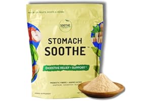 Stomach Soothe Soothe Naturals Acid Reflux Powder - Prebiotics + L-Glutamine for Natural Relief & Daily Gut Support – Soothes GI Tract, Neutral Flavor, No Additives (30 Servings)