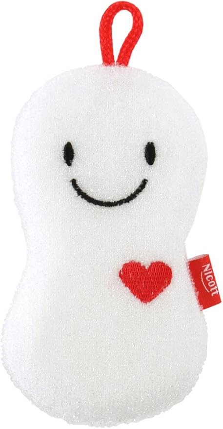 Amazon Co Jp サンベルム キッチンスポンジ ニコニコスポンジ ニコット ホワイト K F ホーム キッチン