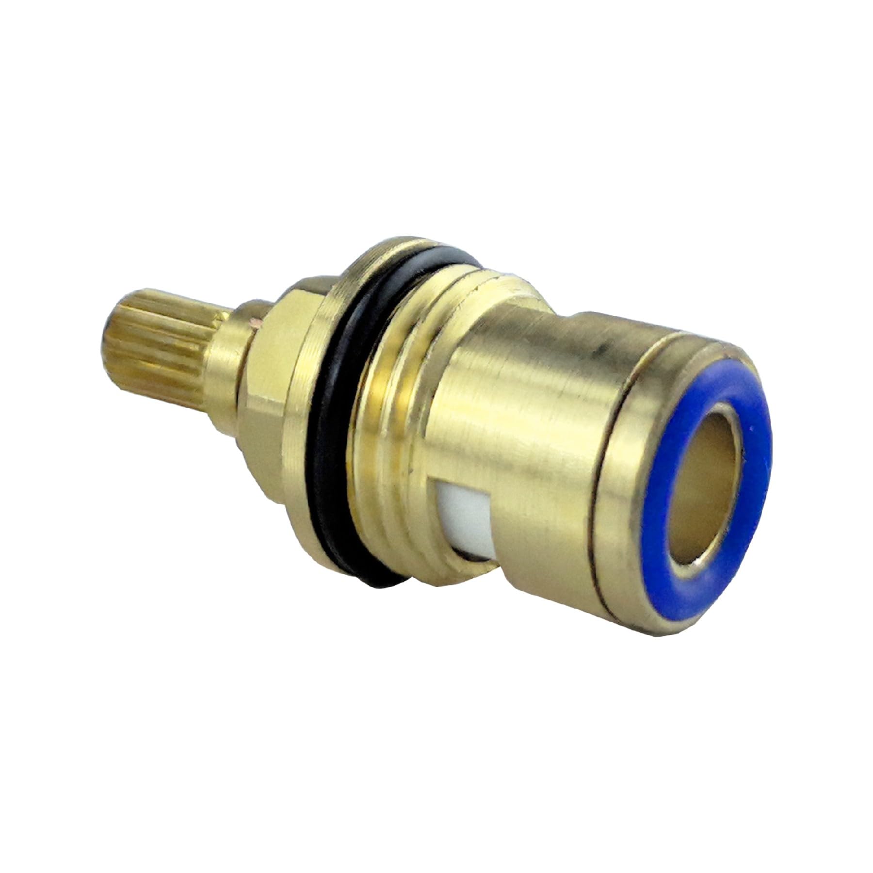 Heable Replacement Brass Ceramic Stem Disc Cartridge Faucet Valve Quarter Turn 1/2" for Bathroom Kitchen Tap (Cold)