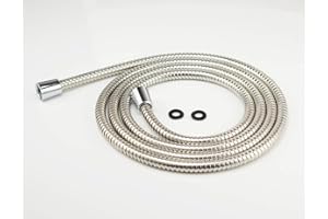 Purelux 100 Inch Shower Hose, Universal Handheld Showerhead Hose Made of Stainless Steel, Polished Chrome Finish