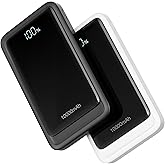 2026 Portable Charger Power Bank, PD 20W Super Fast Charging 10000mAh Travel Essentials Battery Pack, 5 Outputs 2 Inputs Slim Charging Bank Built-in Cables Cords Wires for iPhone, Samsung, Android