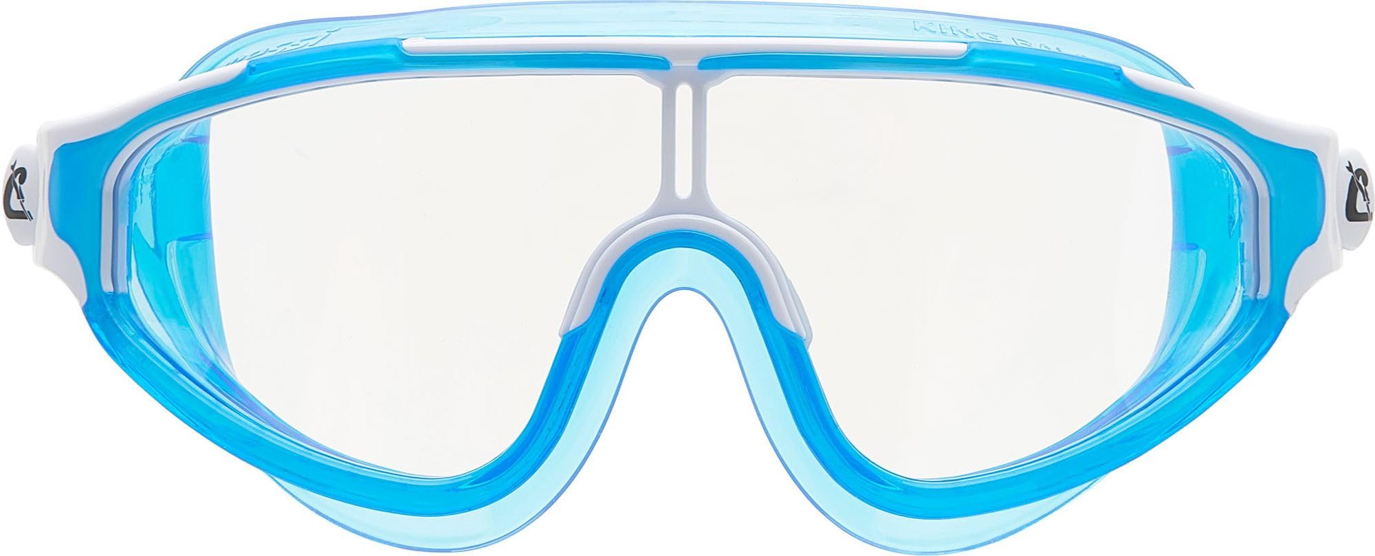 Cressi King Baloo Kids Swim Goggles - Quick-Adjust Strap, Watertight Seal - Kids Swimming Goggles with Anti-Fog UV Protection - Blue/White - 7-15 Years