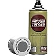 The Army Painter Color Primer Spray Paint, Plate Mail Metal, 400ml, 13.5oz - Acrylic Spray Undercoat for Miniature Painting - Spray Primer for Plastic Miniatures