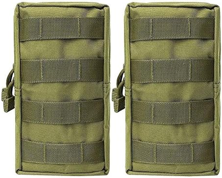Fitackle 2 Pack Molle Pouches - Tactical Compact Water-resistant EDC Utility Gadget Gear Pouch