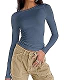 Abardsion Women's Long Sleeve Shirts Spring 2025