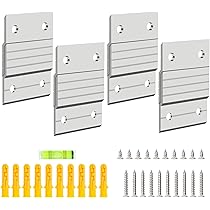 French Cleat Picture Hangers - 6 Inch Aluminum Z Clips, 2 Pairs, Hold Up To 60lbs For Mirrors & Shelves - View #10