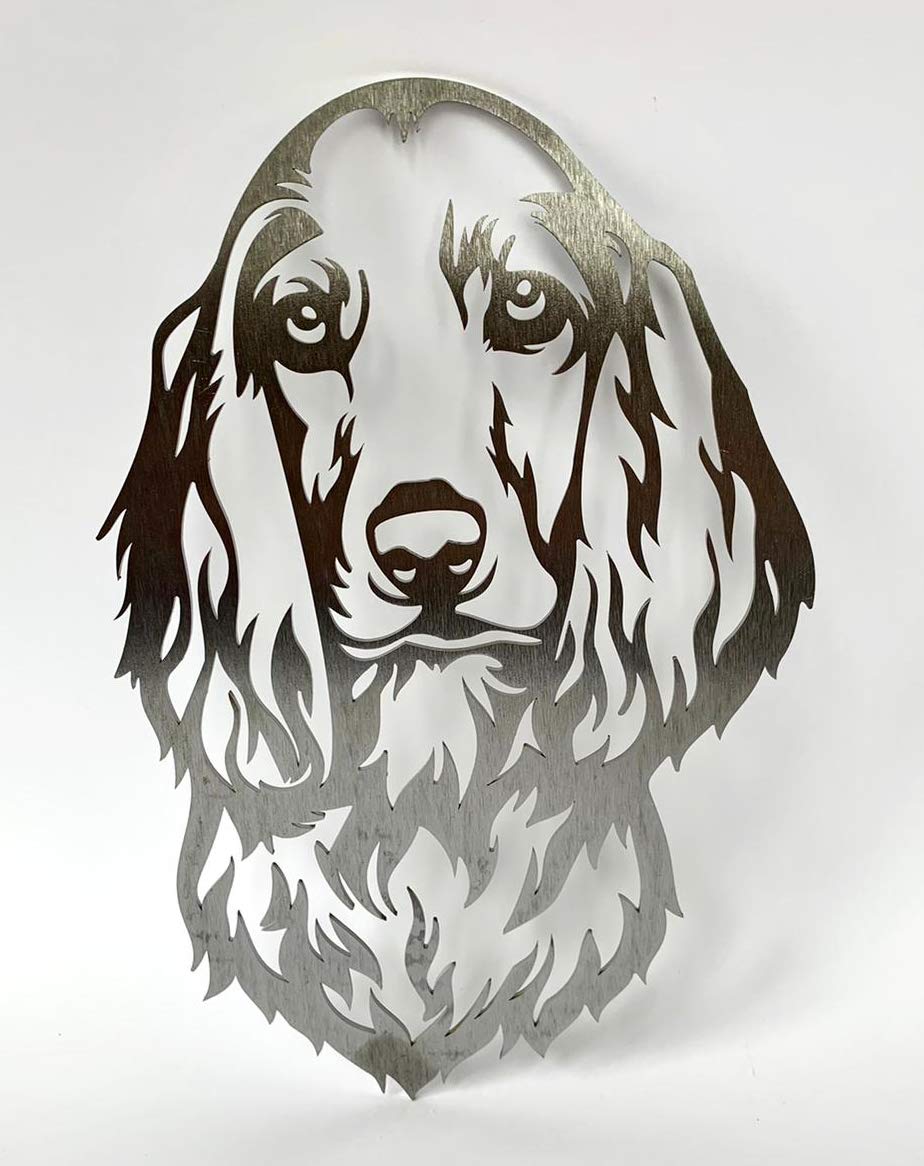 Image Industry Cocker Spaniel Dog Garden Art Sculpture/Garden Ornament/Rusty Metal Dog/Metal Garden Sculpture/Metal Art (Large 367mm x 554mm)