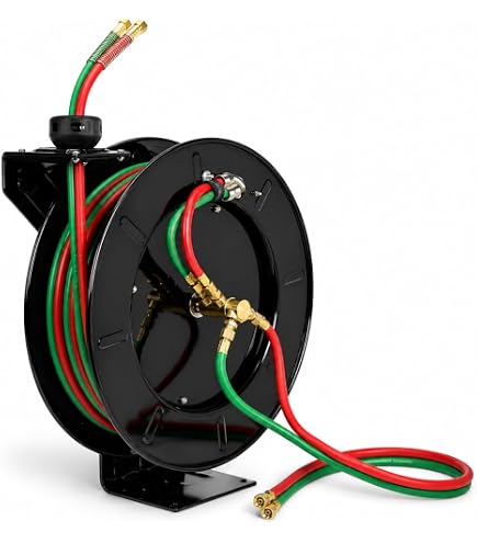 Reelcraft TW7450 OLPT Twin 1/4-Inch by 50-Feet Spring Driven T