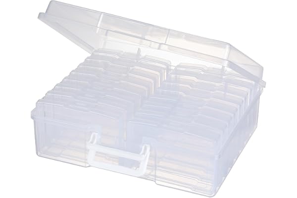 novelinks Photo Case 4 inch x 6 inch Photo Box Storage 16 Inner Photo Keeper Photo Organizer Cases Photos Storage Containers