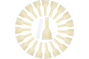 BEHERK 20PCS 30mm Latex Condom Catheters for Men, External Condom Catheter for Incontinence Men with Adhesive Strips, Leak-Proof, Individually Wrapped