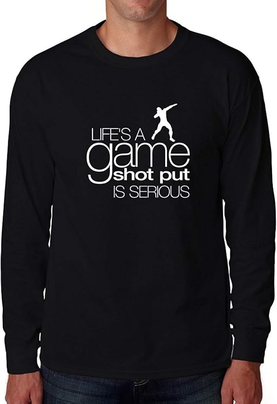 Amazon 人生はゲームですショットは深刻です2ロングスリーブtシャツ Tシャツ カットソー 通販