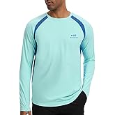 BASSDASH Men's UPF 50+ Wrinkle-Free Fishing Shirt Long Sleeve Casual Tee with Breathable Mesh for Hiking Running SR01M