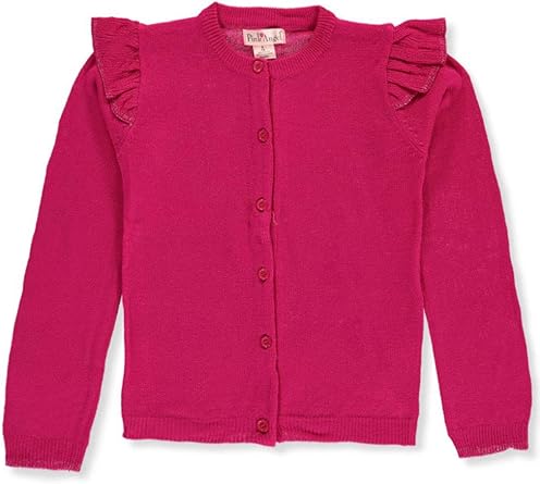 girls ruffle cardigan