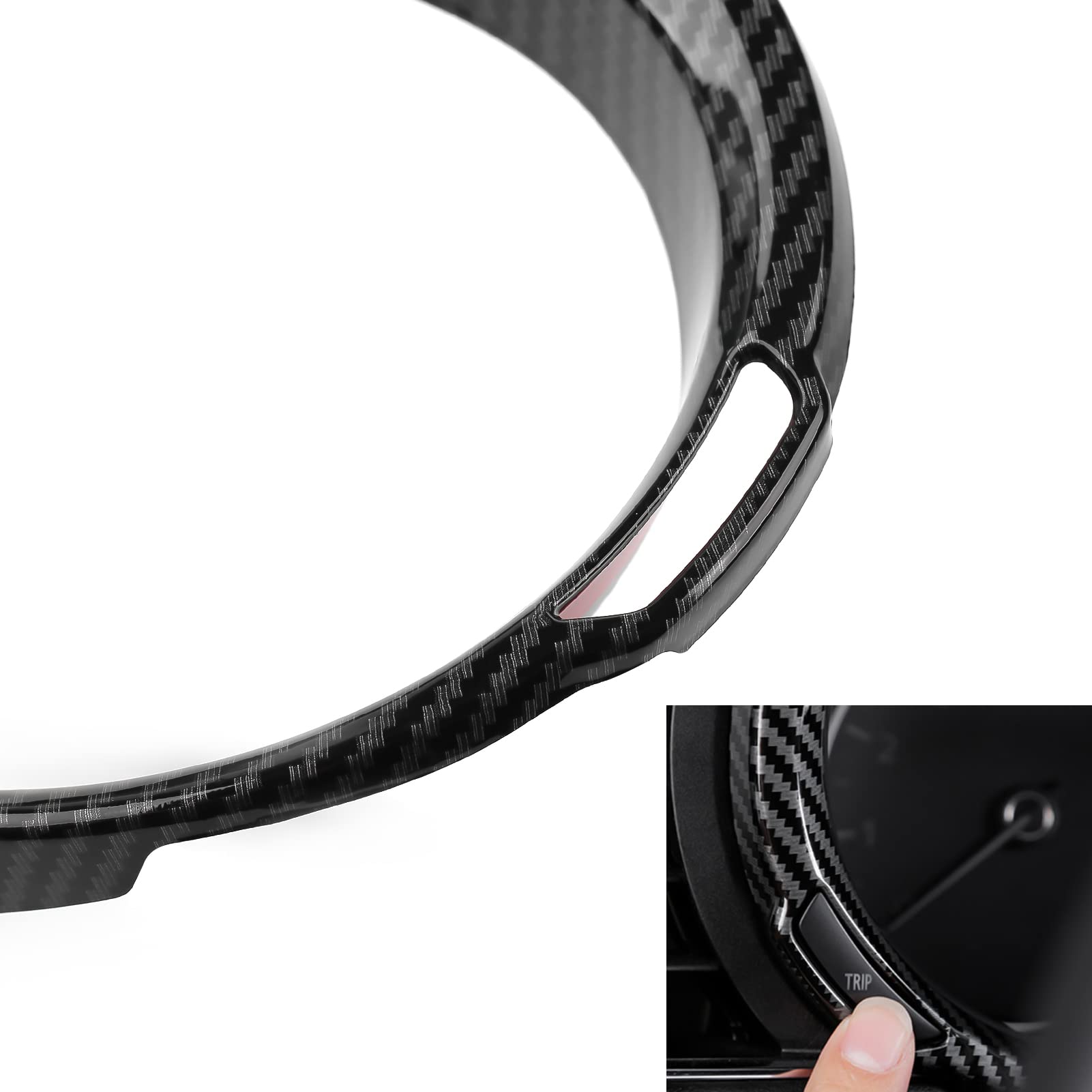 Compatible with Mazda 3 Accessories Compatible with Mazda CX30 Accessories 2025 2024 2023 2022 2021 2020 Sporty Car Dashboard Cover Trim Screen Display Frame -Carbon Fiber Style