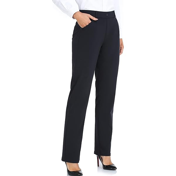 Amazon.com: AFITNE Women's Yoga Dress Pants Stretchy