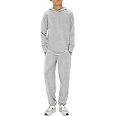 Boys Sweatsuit Kids Fashion Hoodies Sweatshirts and Jogger Set 2 Piece Fall Outfits 5-14 Years