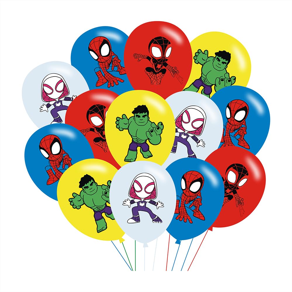 Photo 1 of Spider and His Friends Birthday Party Balloons for Spider and His Friends Themed Birthday Party Decorations Supplies - 12 Inch