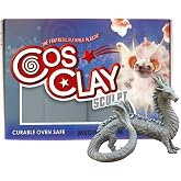 Cosclay Sculpt - Medium Firm Gray - Flexible Polymer Clay (1lb)