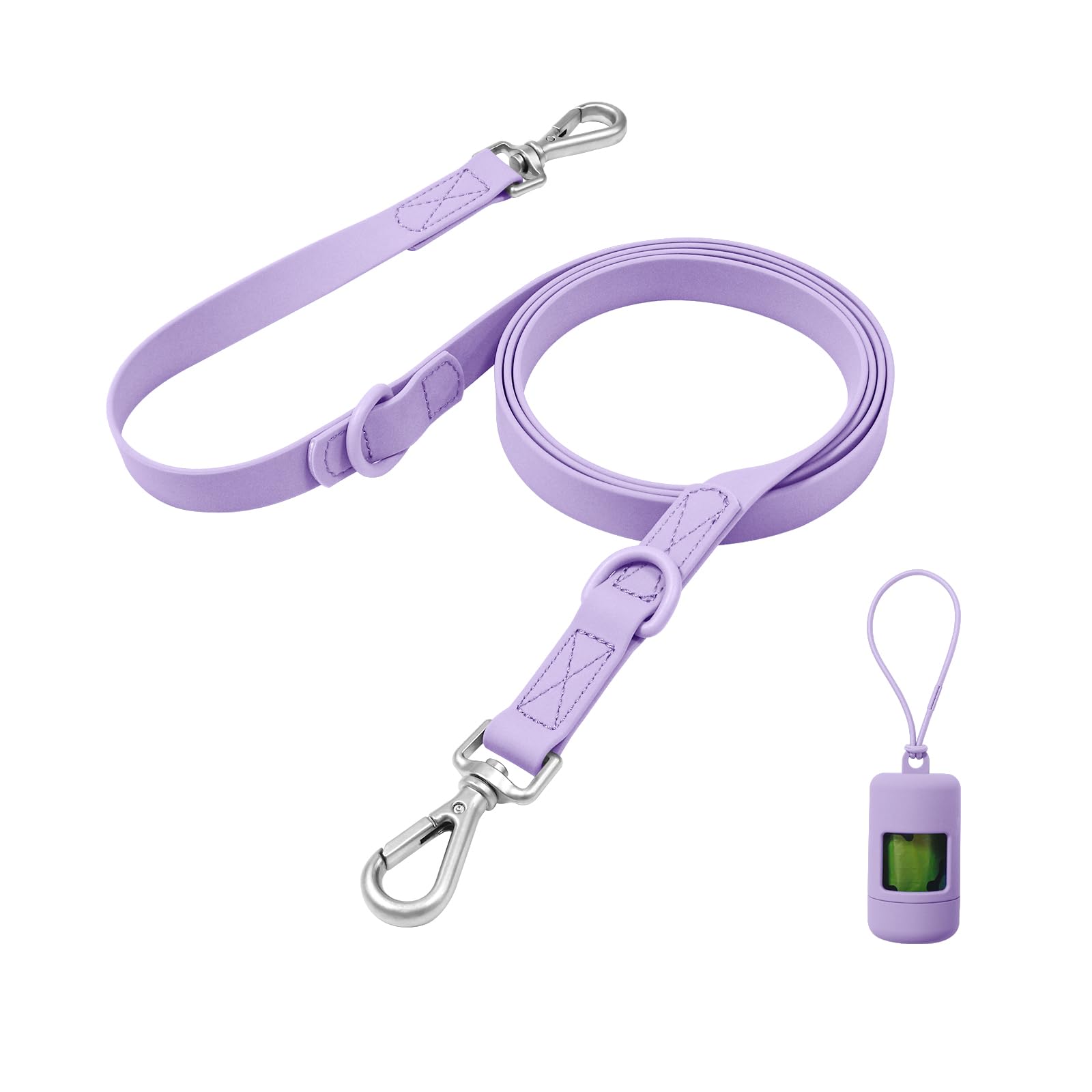 Photo 1 of *MISSING PARTS*
Kidding Pets Waterproof Dog Leash with Poop Bag Holder, 5FT/6FT Adjustable Length with 2 Swivel Hooks, Odor-Free & Easy-Clean Dog Lead for Large Medium Small Dogs
