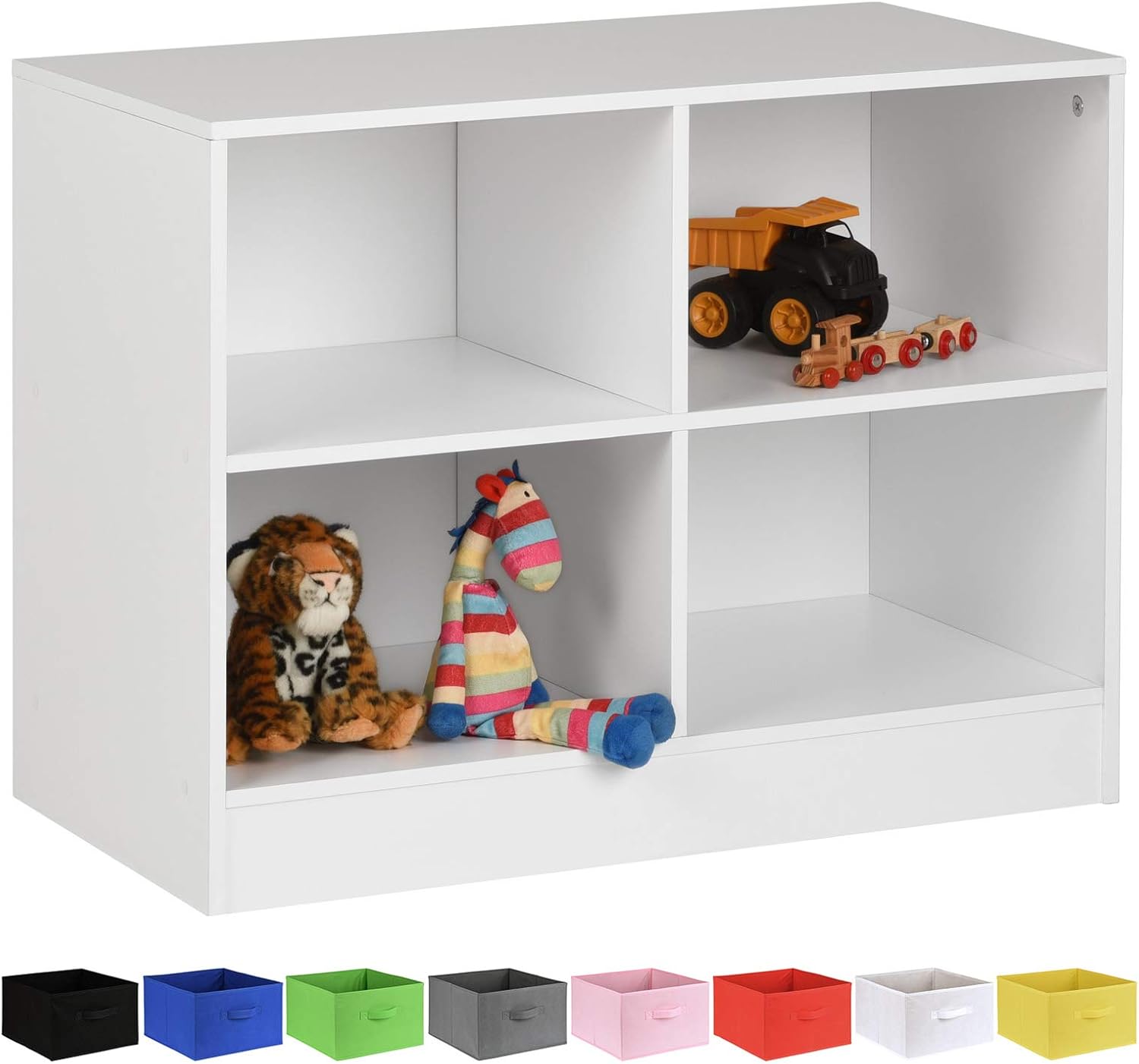 white cube toy storage