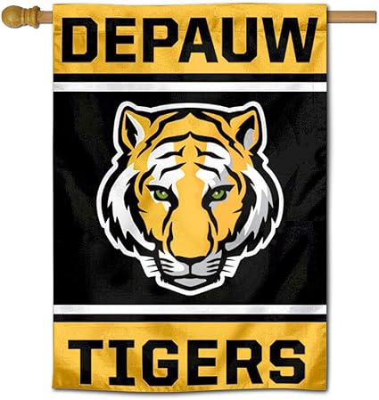 Amazon Com College Flags Banners Co Depauw Tigers Two Sided