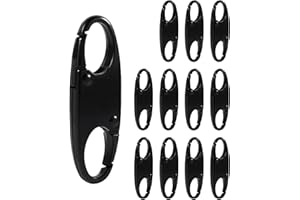 BetterJonny Anti Theft Zipper Lock, 12Pcs Backpack Zipper Lock, Keep The Zipper Closed Quick Disconnect Clip Detachable Zippe