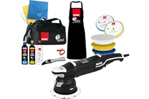 DETAIL KING Rupes LK900E - Complete Kit - Compounds & Polish - Foam & Wool Pads - Microfiber Cloths - Claw Pad Tool - Apron - Travel Bag