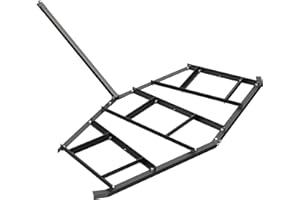 VEVOR Driveway Drag, 86.61" Width Tow Behind Drag Harrow, Q235 Steel Driveway Grader with Adjustable Bars, Support up to 50 l