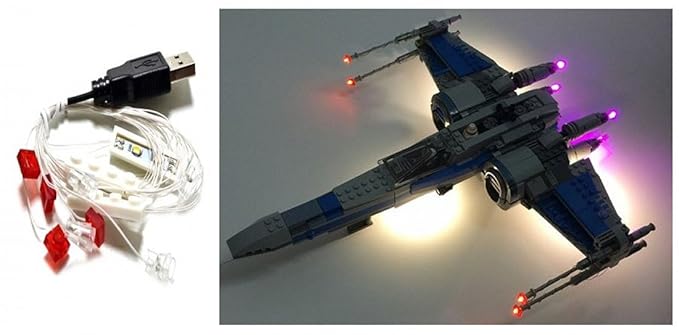 ARUNDEL SERVICES EU Beleuchtungsset Für Lego Star Wars X-Wing 75102, 75149, 05029 und 05004 X Flügel Kämpfer Lego Licht Kit L