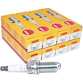 (8-Pack) NGK Spark Plugs LFR6A-11 (Stock # 3672) | Replaces 33-881284Q 1N17-18-110 22401-8H516 94702-00400 94709-00400 FR7ME 975 REC10YC4 E3.68. 30k-60k mileage rated.