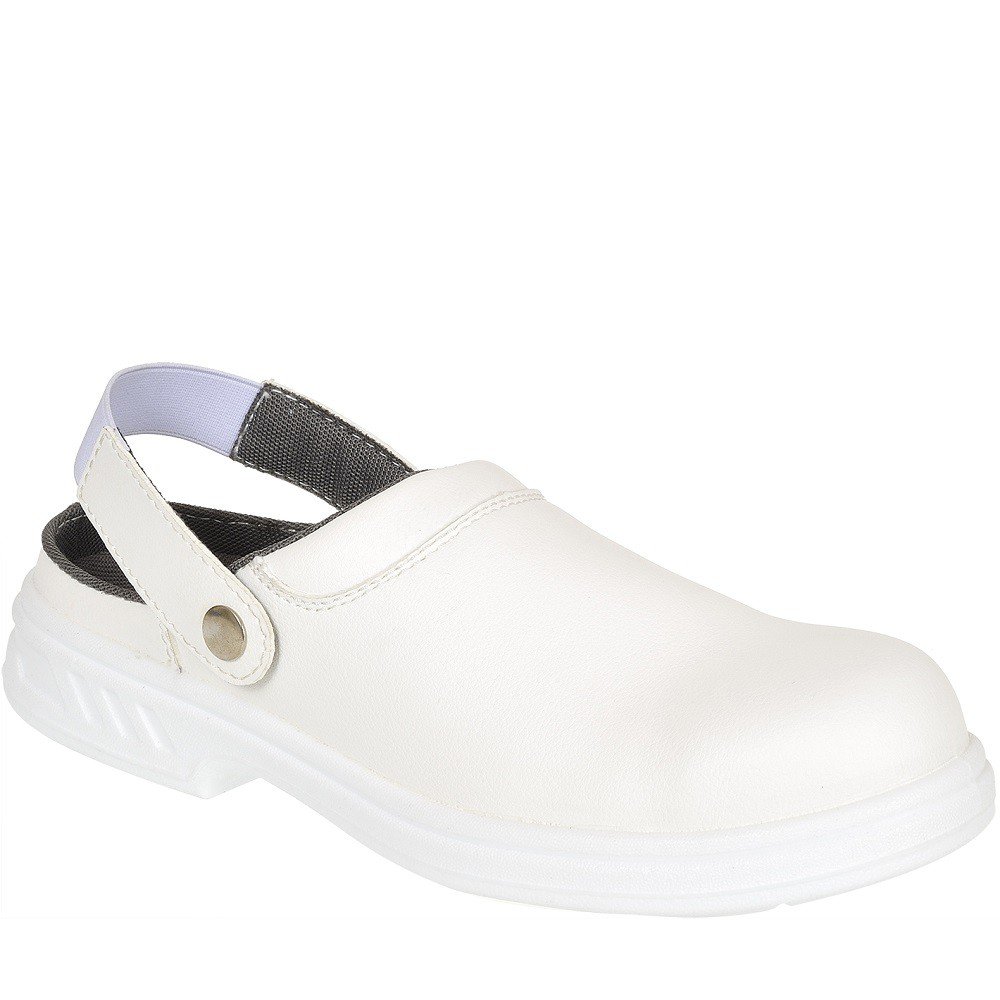 Portwest Steelite Safety Clog SB AE WRU, Size: 49, Colour: White, FW82WHR49, EU 49 / UK 14