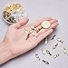 PandaHall Elite 100 Pcs Tibetan Style Alloy Glue on Flat Pad Bails Leaf Shape Pendants Charms Connector Hanger 21x8x6mm for Jewelry Making 3 Colors