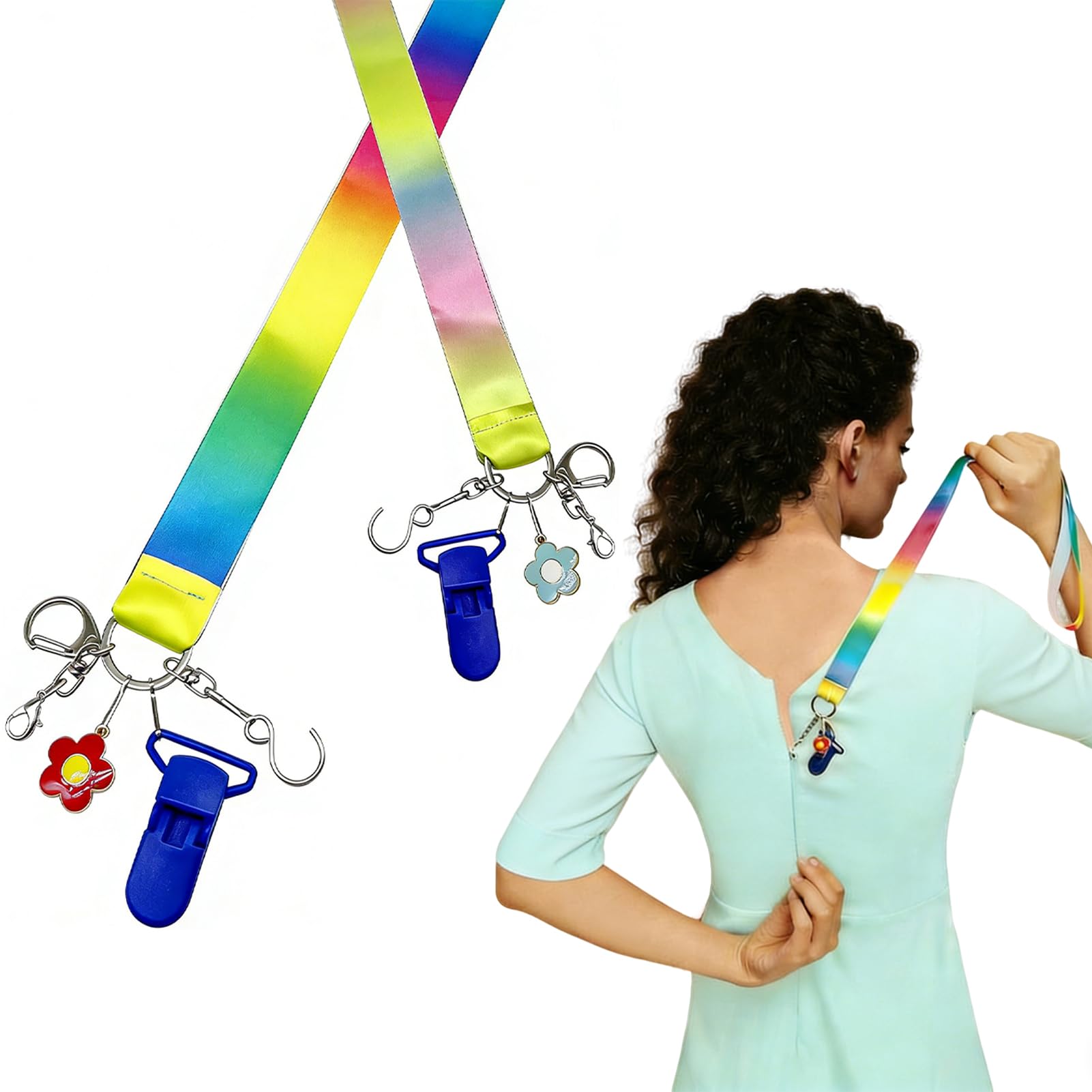 Dress Zipper Helper Zip Aid Tool for Easy Zipping - Zipper Puller for Dresses, Self-Zipping Aid for Kids, Elderly, and Arthritis, Compatible with Most Types, Convenient and Independent Dressing