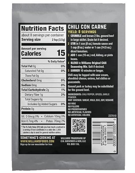 WILLIAMS SSNNG CHILI ORIGINAL