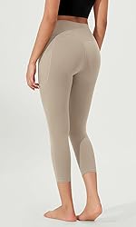 ODODOS Buttery Soft Lounge Yoga Capris with Pockets