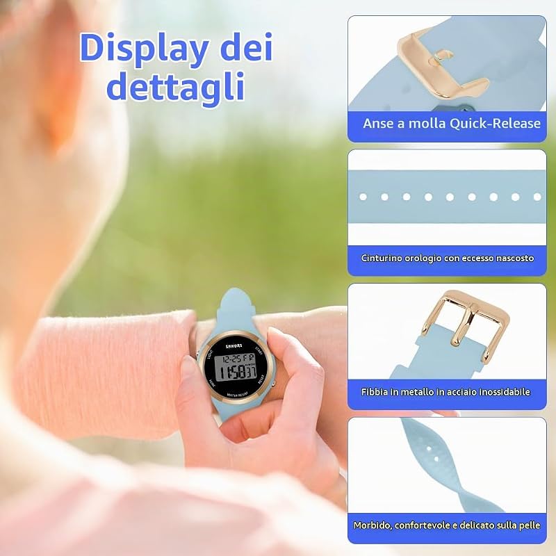 Orologio da Donna, Orologio Digitale da Orologio da Polso, Sveglia