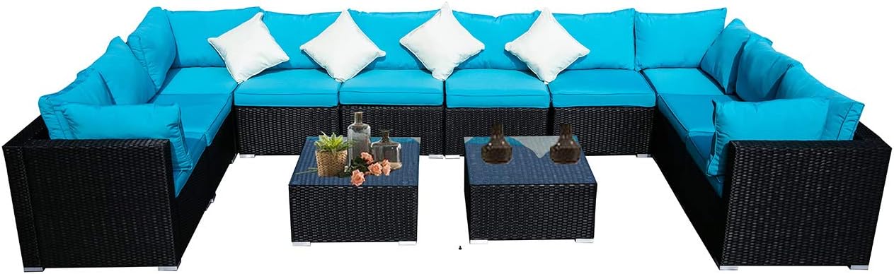 Amazon Com Koolwoom Outdoor Patio Furniture Set Sectional Wicker