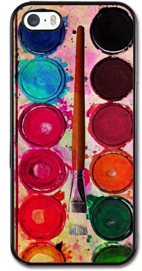 Generic Snap On Fine Art Paint Color Box Design Soft TPU Cellphone Case Back Skin Cover Protector For iPhone 5,5S