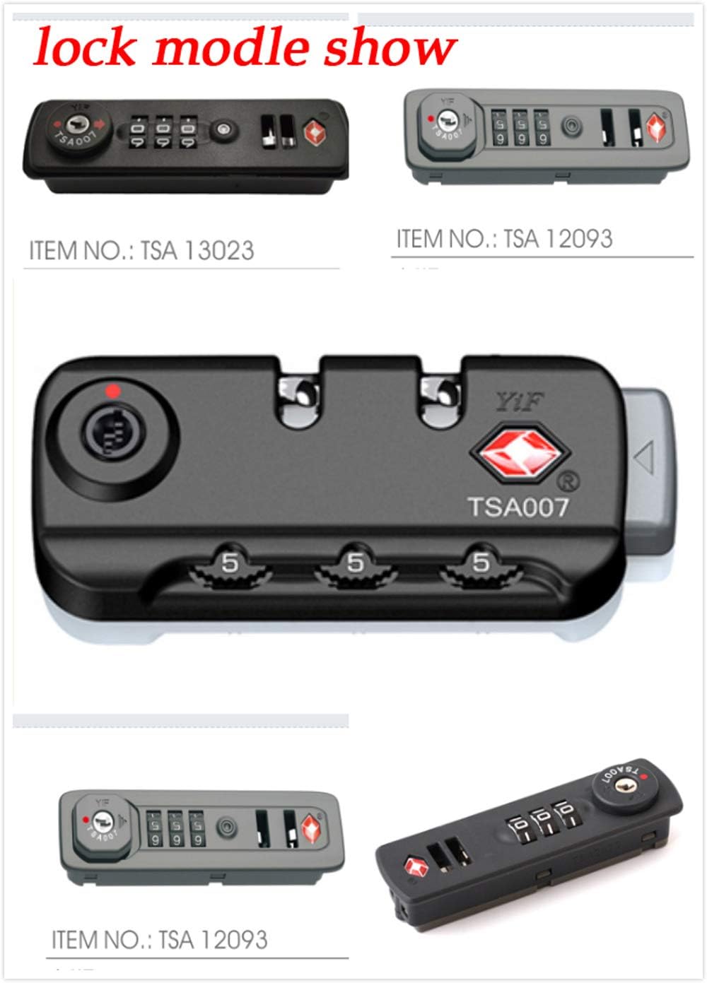 TSA Resettable 3 Digit Combination Travel Luggage Suitcase TSA 002 007 Lock Key Security (Only One TSA007 Key (Without Lock)): Home Improvement