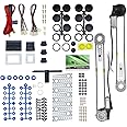 Universal 2-Door Power Window Conversion Kit Electric Power Window Lift Roll Up Regulator w/Switches, Wiring | Fit for 2-Door Vehicles with Manual Windows, Sedan, Pickup, Off-Road, Vans, SUV